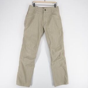 KUHL Sidewinder Pants Mens 32x34 Khaki Dobby Crag Series Articulated Knees